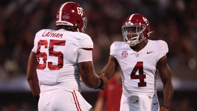 Jalen Milroe and JC Latham